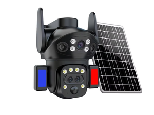 リアル3レンズインテリジェントソーラーエネルギーアラームドームカメラ4GソーラーカメラV380PRO屋外ソーラー10xズームカメラ - Product Image 2