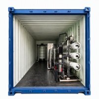 Système de traitement d'eau industriel conteneurisé par osmose inverse 5000L/heure avec garantie 1 an pour l'embouteillage/les centres de villégiature, certifié OEM CE