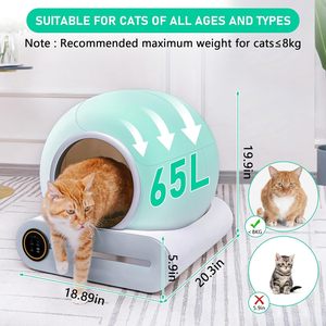 Bandeja <span class=keywords><strong>de</strong></span> <span class=keywords><strong>arena</strong></span> para gatos autolimpiante inteligente <span class=keywords><strong>Caja</strong></span> <span class=keywords><strong>de</strong></span> <span class=keywords><strong>arena</strong></span> <span class=keywords><strong>de</strong></span> plástico <span class=keywords><strong>de</strong></span> <span class=keywords><strong>arena</strong></span> <span class=keywords><strong>de</strong></span> PP automática <span class=keywords><strong>de</strong></span> fácil limpieza - Product Image 2