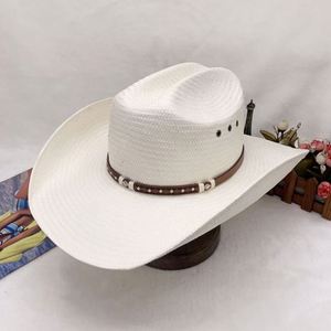 Hot Sale Panama <b>Hat</b> Sun Protection Western Sombreros Paper Cowboy <b>Straw</b> <b>Hat</b> Outdoor Casual Unisex - Product Image 2