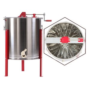 Extractor de Miel Manual de Acero Inoxidable de 8 Cuadros, Centrífuga de Miel para Apicultura - Product Image 1