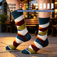 Chaussettes fantaisie pour hommes, design personnalisé, tendance, amusantes et originales, en promotion