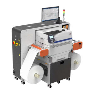 Imprimante d'autocollants de logo entièrement automatique CMYKW Imprimante d'étiquettes laser vinyle étanche auto-adhésive <span class=keywords><strong>Machine</strong></span> d'impression d'étiquettes à toner numérique - Product Image 2