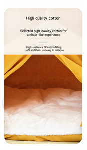 Nichoir pour chien PetTent, universel quatre saisons, amovible, lavable, fermé, pour intérieur, pour chat, hiver, chaud, forme triangulaire - Product Image 4