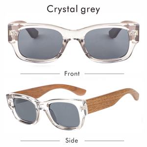 Mode surdimensionné grand cadre unique lunettes de soleil en bois en gros pas cher polarisé en plastique lunettes de soleil lentes de sol UV400 nouvelle arrivée - Product Image 4