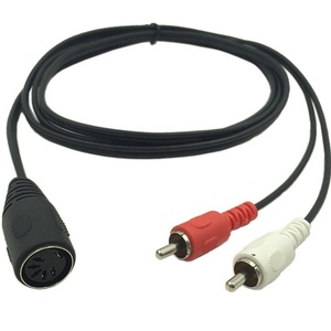 DIN 5 Pin Nữ Để 2 Cổng Stereo RCA Nam Cắm Adapter Âm Thanh Cáp Cho Máy Chiếu Máy Ảnh Microphone Xe Loa HDTV Máy Tính - Product Image 6