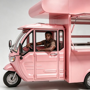 Carrito de Comida Eléctrico con <span class=keywords><strong>Ruedas</strong></span> y Sistema de Cocina Integrado para Venta Flexible de Comida Callejera y Aperitivos - Product Image 2