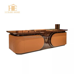 Escritorio de oficina ejecutivo de lujo moderno, muebles de oficina para el hogar de gama alta, últimos diseños plegables para uso en villas - Product Image 5