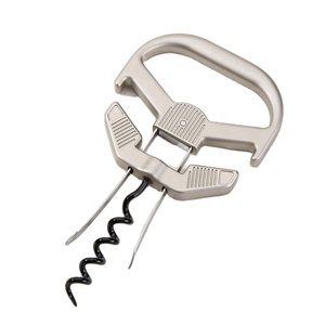 HUAJU INDUSTRIAL <span class=keywords><strong>Tire</strong></span>-<span class=keywords><strong>bouchon</strong></span> extracteur 2-en-1 en métal |   Ouvre-bouteille à vin rouge ancien Ah-So avec emballage en coffret cadeau en bois - Product Image 1