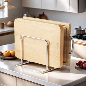 Estante de Almacenamiento de Acero Inoxidable para Tapas de Ollas y Tablas de Cortar, Tipo Moderno, para Cocina, Instalación Gratuita, Uso Doméstico - Product Image 4