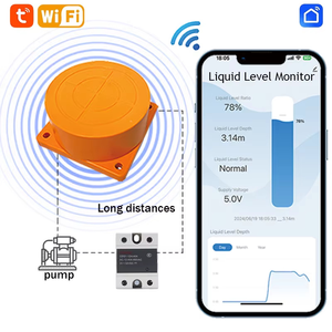 Medidor de Nivel de Agua Ultrasónico <span class=keywords><strong>WiFi</strong></span> Personalizable para Tanques de Plástico, Monitor Remoto para Tanques de Almacenamiento Industrial, Sensor IoT, Aplicación Hupira Tuya - Product Image 2