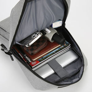Sac à dos de voyage léger pour ordinateur portable avec port de charge USB, sac à dos minimaliste imperméable pour homme - Product Image 5