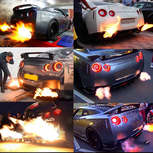 Kit lance-flammes universel double flamme pour voiture, tout-terrain, avec bougies d'allumage, module d'allumage et interrupteur à bouton-<span class=keywords><strong>poussoir</strong></span> - Product Image 6