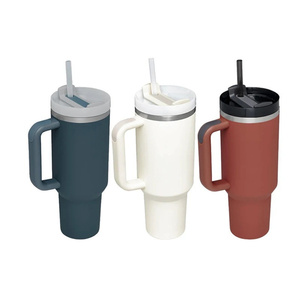 Tumbler Isolato da 40oz con Manico, Tazza Isolata a Doppia Parete in Acciaio Inossidabile, Tazza da Viaggio per Caffè Freddo, Compatibile con Portabicchieri - Product Image 6