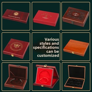 Scatola Regalo in Legno Vintage Personalizzata con Coperchio Estraibile per il Festival di Metà Autunno, con Stampa in Oro e Incisione in Argento, in Legno Massello, Vendita all'Ingrosso - Product Image 6