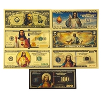 Uang Kertas Yesus 7 Model Amerika 2026 Berlapis Emas 24K untuk Hadiah