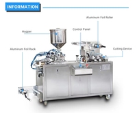 Mini Machine automatique d'emballage sous Blister de liquide d'huile de chocolat de confiture de beurre de miel
