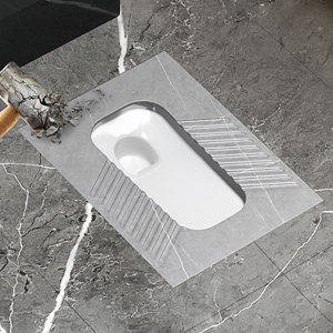 Buen <span class=keywords><strong>precio</strong></span> de fábrica, diseño moderno de mármol, losa de <span class=keywords><strong>roca</strong></span>, inodoro en cuclillas, baño, Hotel, piedra sinterizada, <span class=keywords><strong>Wc</strong></span>, sartenes en cuclillas para baño público - Product Image 5