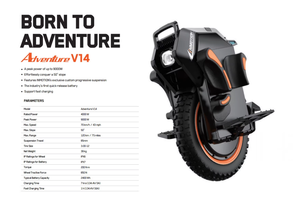 Monocycle électrique <span class=keywords><strong>INMOTION</strong></span> Adventure V14, moteur de 4000 W, autonomie de 75 miles, roue électrique auto-équilibrante haute puissance pour adultes - Product Image 6
