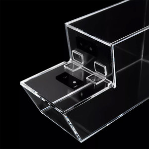 Boîte distributeur de bonbons en acrylique transparent portable personnalisée en usine Boîte de rangement pour collations - Product Image 6