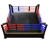Anneau de boxe de compétition en acier durable, toile imprimée sur mesure pour la boxe, la lutte, les arts martiaux et la salle de sport - Vente en gros