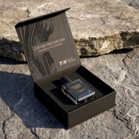 Scatola Regalo Personalizzata Nera per Eau De Toilette e Confezione Magnetica per Presentazione Profumo con Scatola in Carta Profumata per Packaging di Profumi