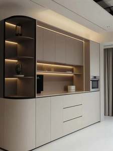 Real Customer Cases Full Set of Furniture in the Living Room Including Glass Display <b>Cabinets</b> and <b>Wooden</b> Wardrobes - Product Image 2