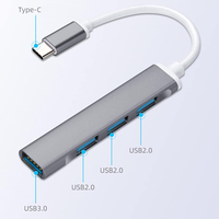 Usine pas cher qualité USB C Type C vers USB 3.0 USB 2.0 répartiteur HUB 4 ports pour PC portable téléphone