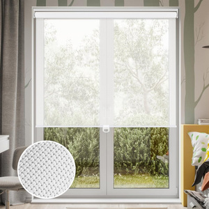 Stores enrouleurs filtrant la lumière sans cordon semi-transparents occultants solaires avec 5% d'ouverture, stores de fenêtre à arrêt libre pour la maison - Product Image 1