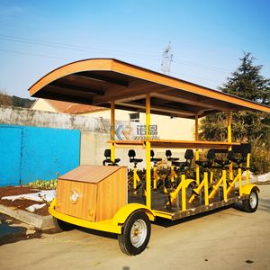 Voiture de tourisme électrique professionnelle haute performance de marque KN-500, modèle KN, fournie par l'usine, navette touristique en fibre de verre - Product Image 5