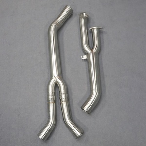 Nuevo Tubo de Escape Central Meizhou RD Tipo Y de Acero Inoxidable 304 con Acabado Cepillado de 1.5mm de Espesor para M2 G87 S58B30A Recto Simple - Product Image 6