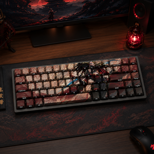Keycaps PBT Personalizzati LOL Blood <span class=keywords><strong>Moon</strong></span> Akali 68 Tasti con Stampa Laterale a Sublimazione, Profilo Cherry per Tastiera Meccanica - Product Image 6