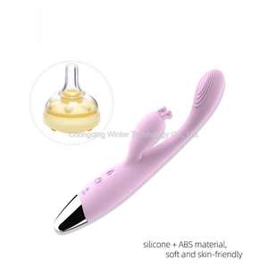 Vibrador de aquecimento G-Spot Rabbit com 10-Speed Dual Estimulação Purple Silicone Massager Pessoal para Mulheres e Casais - Product Image 5