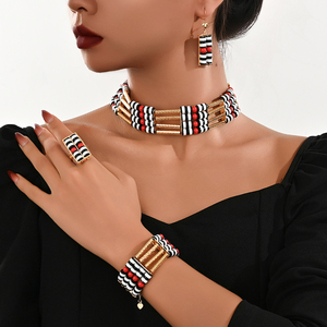 Conjunto de Collar de Monedas de Cuatro Piezas, Estilo Dubái, Alta Calidad, Elegante, Accesorios de Boda, Moda para Chicas, Vacaciones, Hogar - Product Image 6