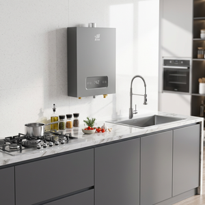 Chauffe-eau instantané intelligent au gaz naturel 13L avec échangeur de chaleur en cuivre, évacuation forcée et contrôle automatique de la température pour usage domestique - Product Image 1