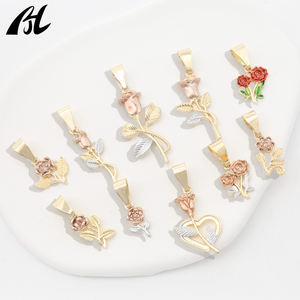 14k सोने की प्लेटेड गुलाब दो रंग की पेलेंट हार महिलाओं के लिए आकर्षक फैशन एक्सेसरी - Product Image 2