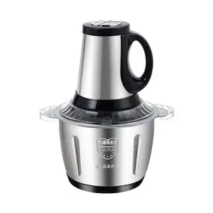 Comercial 3 l vegetal, chopper pequeno fufu mincer inhame batendo máquina grander moedor de carne elétrico/