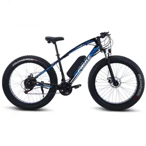 Factory Hot Sale Electric Bike 36v 350w 48v 1000w Lithium Battery Electric 26*4.0 Fat Tire Snow E Bike Mountain Bicycle