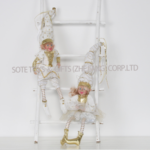 Hot Pick Elfe De Noël Noir Or <span class=keywords><strong>Elfes</strong></span> Mélanger Garçon Et Filles Festival De Noël Poupée Ornement Suspendu pour La Maison Décor De Table En Plein Air - Product Image 5