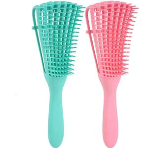 Jadeemperss blanco Eco y peine conjunto masaje desenredar el <span class=keywords><strong>cabello</strong></span> rizado desenredar el pelo <span class=keywords><strong>cepillo</strong></span> <span class=keywords><strong>de</strong></span> cerdas/ - Product Image 2