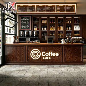 Diseño Personalizado de Muebles Modernos para Cafetería, Barra de Café, Venta Especial, Diseño Completo para Tienda, OEM, ODM, Mobiliario Interior para Tienda de Bebidas - Product Image 3