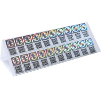 Pegatina láser de código QR genuino personalizado, código QR de seguridad, pegatina holográfica, código QR, pegatina de holograma, impresión