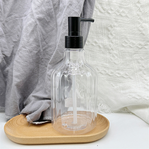 Botellas de Plástico Redondas de 500 ml <span class=keywords><strong>con</strong></span> Bomba Dosificadora para Jabón de Manos, Loción Corporal y Champú - Product Image 2