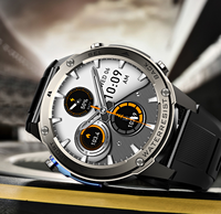 Montre connectée GPS 2025 en gros d'usine avec écran AMOLED 1,43'', batterie 500 mAh, étanchéité 5 ATM, boussole, altimètre, assistant vocal IA pour activités de plein air