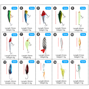 Collection complète de leurres de pêche en eau salée Selco, boîte mystère de cadeaux pour pêcheurs - Product Image 6
