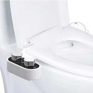 Modern Dual Nozzle Cleaner Wanita Membersihkan Diri Bidet Toilet Lampiran untuk Rumah Wanita ABS Plastik Bidet Toilet Duduk