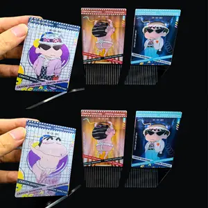 Carte collezionabili giapponesi giapponesi olografiche in metallo stampate su misura 3D TCG Card