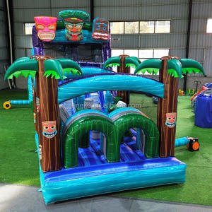 Parcours d'obstacles gonflable commercial <span class=keywords><strong>pour</strong></span> enfants Castillo Inflable avec toboggan - Product Image 4