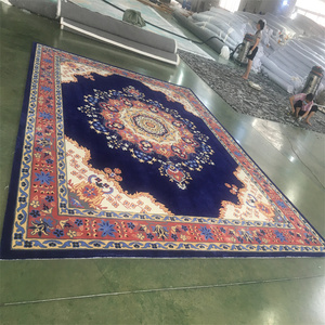 Alfombra <span class=keywords><strong>Persa</strong></span> de Alta Gama, Alfombra Clásica Vintage, Alfombra Europea de Lana de Lujo para Sala de Estar, Alfombra Anudada a Mano - Product Image 5