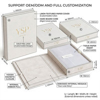 Boîte cadeau rigide de luxe sur mesure de style livre avec fermeture magnétique pour bijoux, accessoires et emballage cadeau haut de gamme